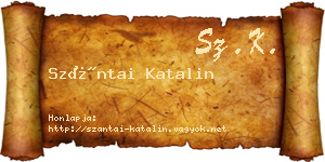 Szántai Katalin névjegykártya